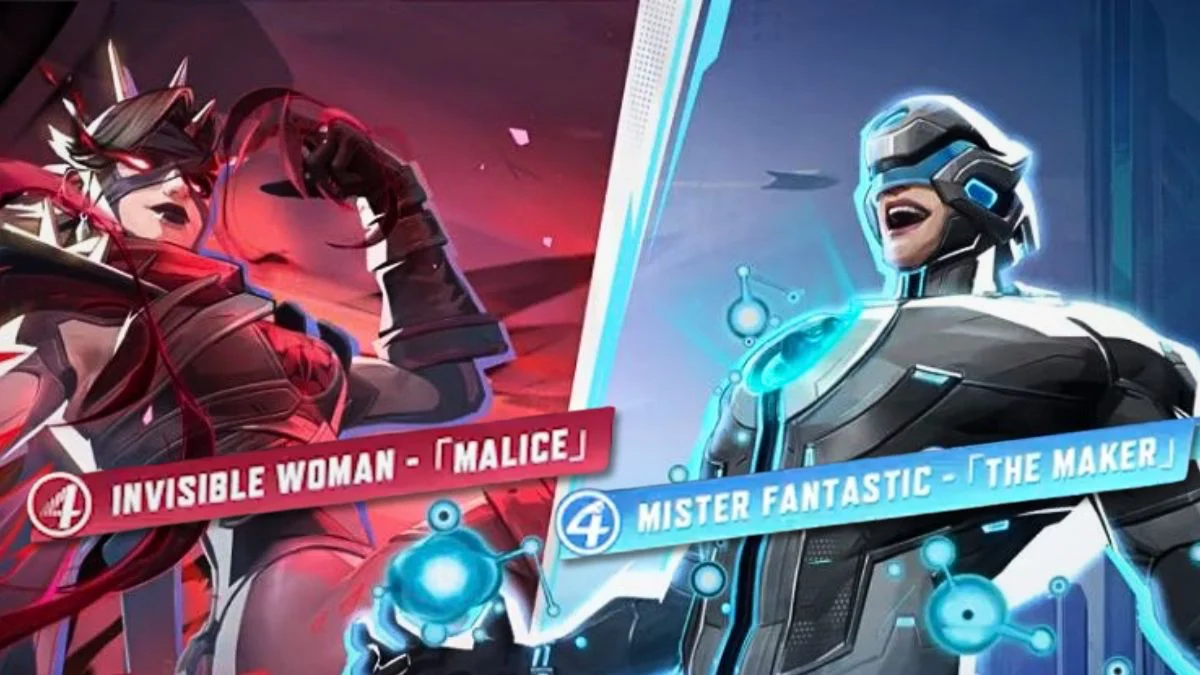 Mujer invisible Malice y Mr. Fantastic Maker Skins Marvel Rivals