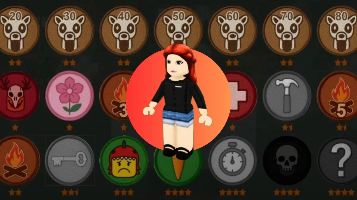 Todas las insignias en 99 noches en el bosque Roblox