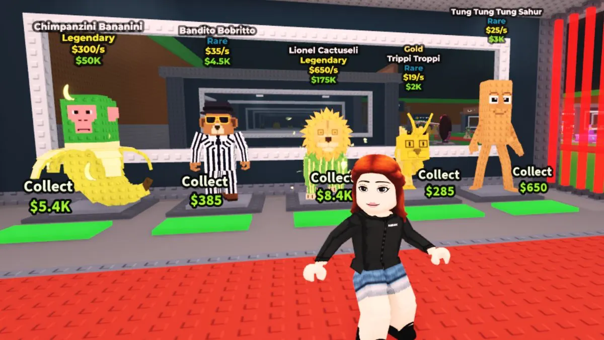 Todos los ratones, incluidos los secretos en el robo de un brainrot - Roblox