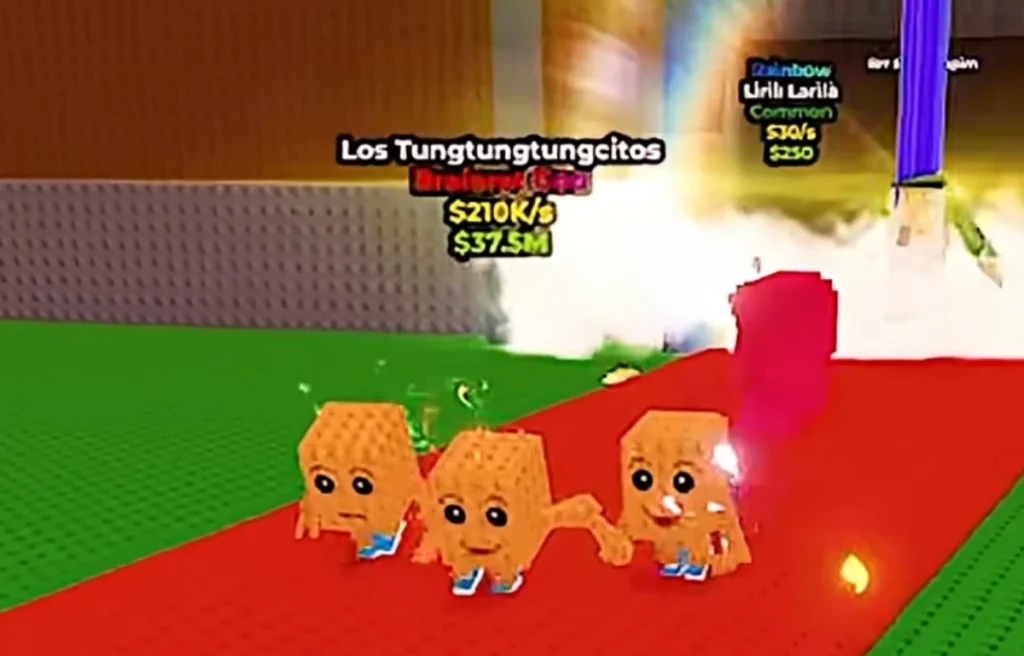Los Tungtungtungcitos roban un Brainrot