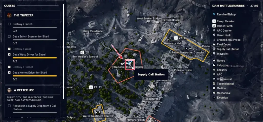 Estaciones de llamada de Arc Raiders