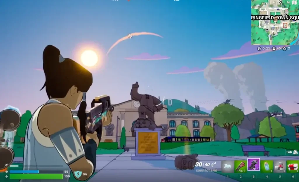 Misiones de mordaza ocultas de Los Simpson de Fortnite