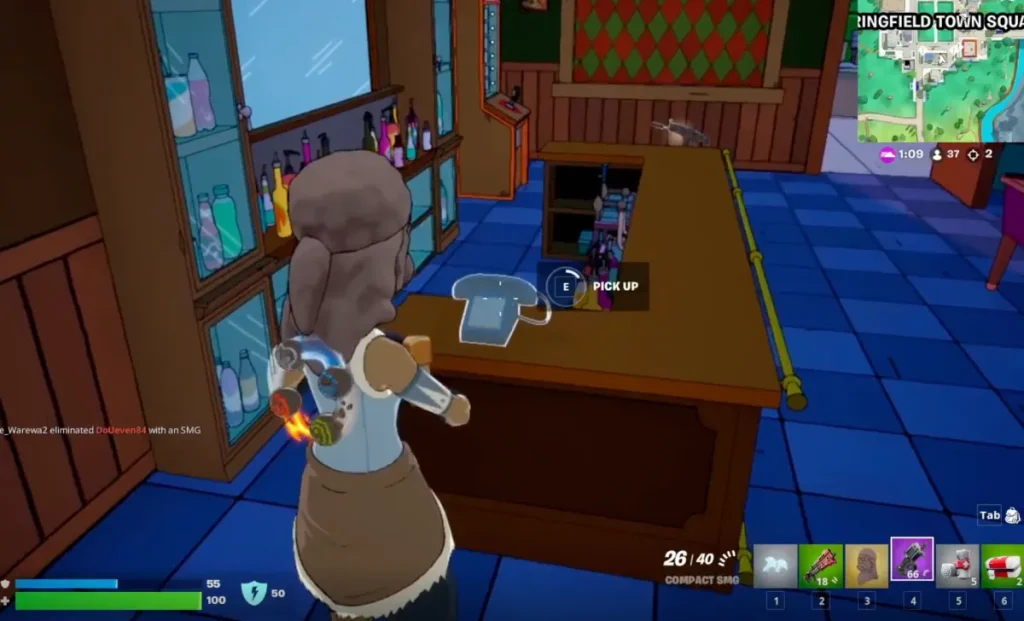 Misiones de mordaza ocultas de Los Simpson de Fortnite