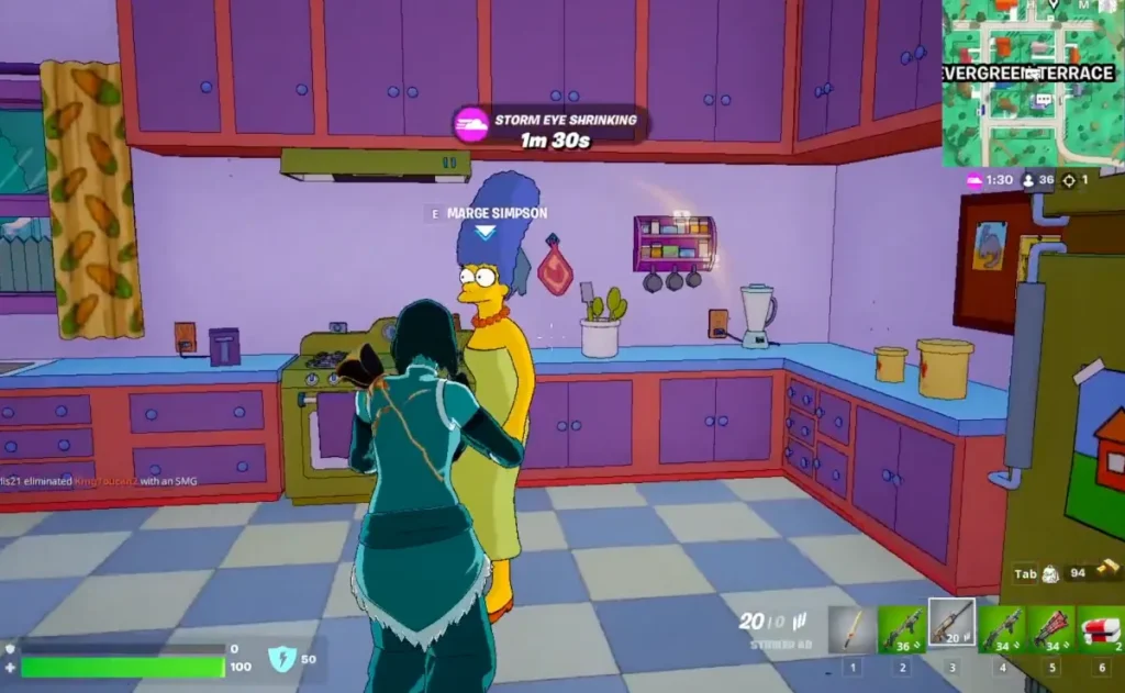 PNJ de Los Simpson de Fortnite
