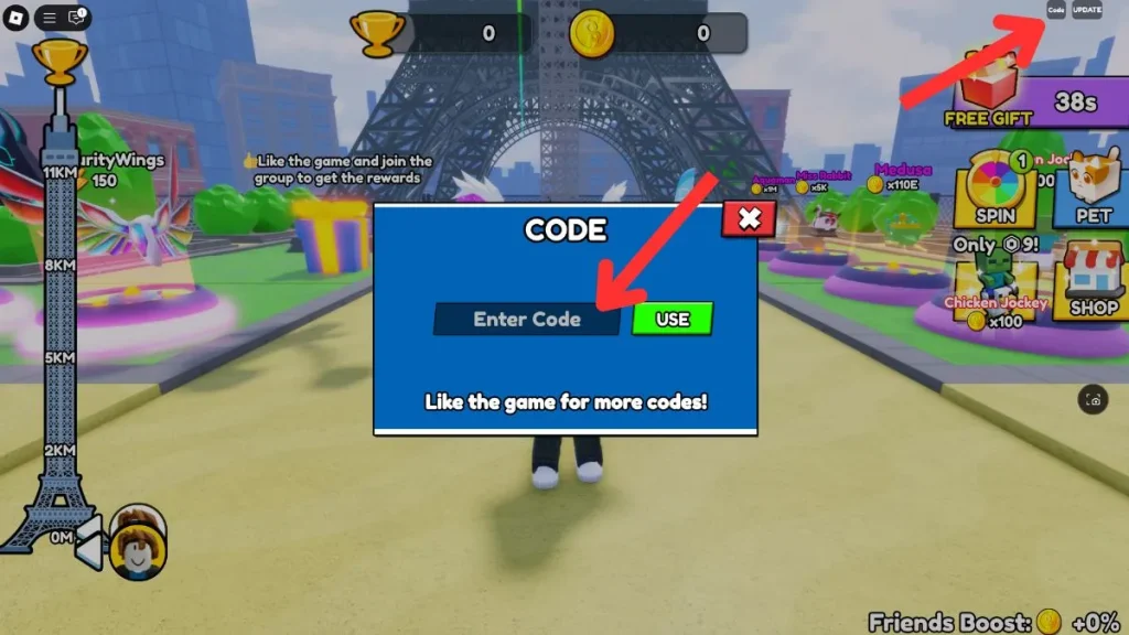 canjear códigos de torre de ascenso y salto de roblox