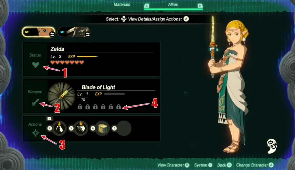 Iconos de Hyrule Warriors: La era del encarcelamiento