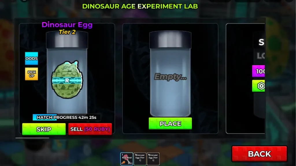 Incubar huevos de dinosaurio en Criar animales
