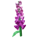 El cultivo de dedalera crece en un jardín.
