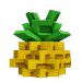 La piña crece en un jardín.
