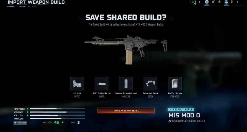 Códigos de construcción de armas de Black Ops 7