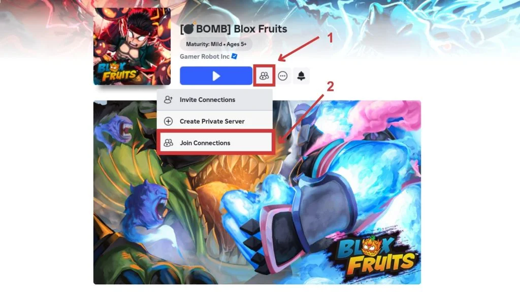 Servidores privados de frutas Blox