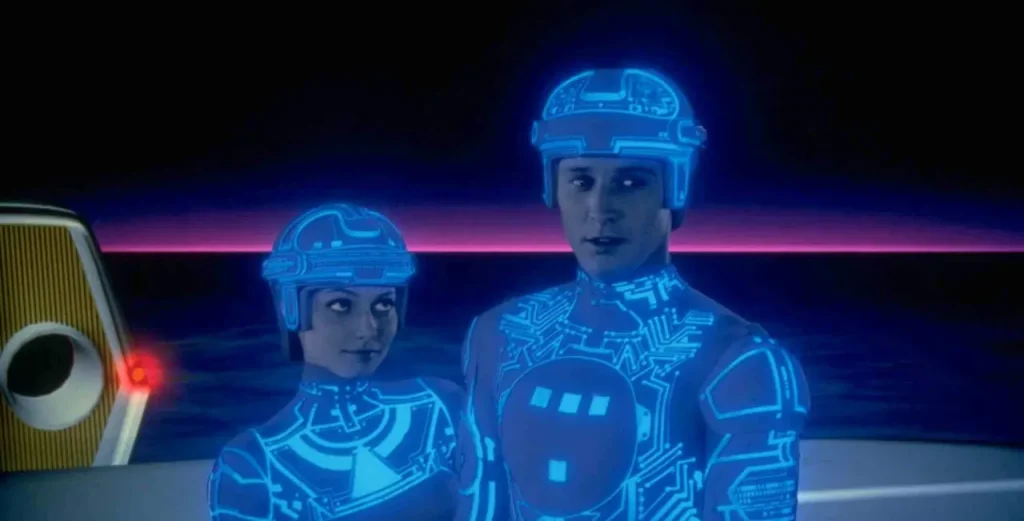 Bruce Boxleitner y Cindy Morgan en Tron (1982)