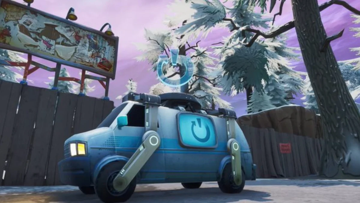 Furgonetas de reinicio conducibles de Fortnite