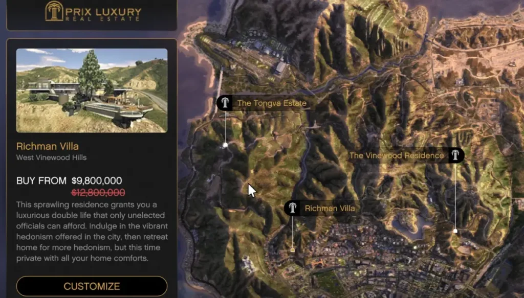Mansión de GTA Online