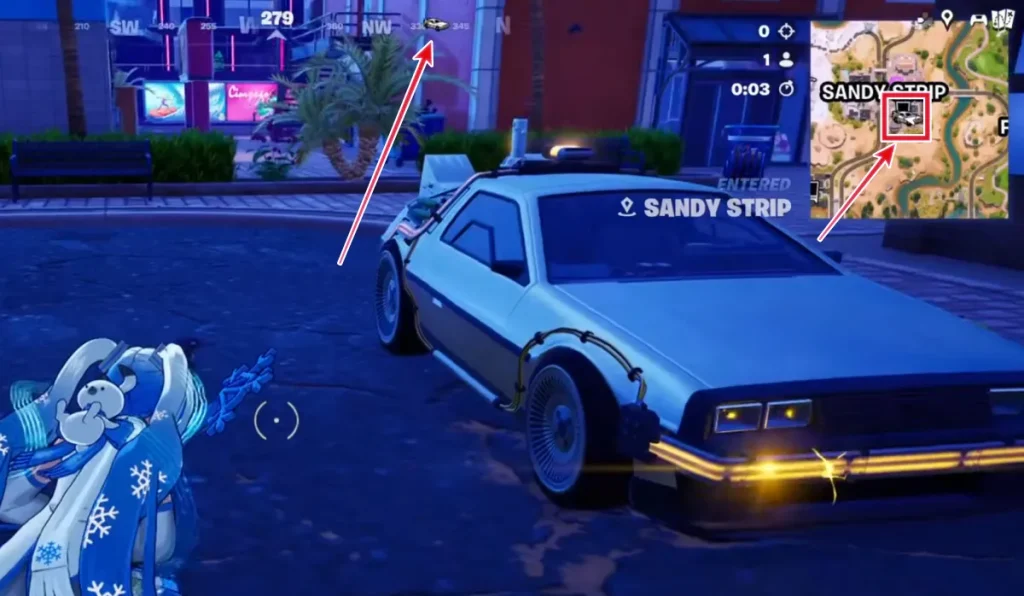 Vehículo DeLorean Fortnite