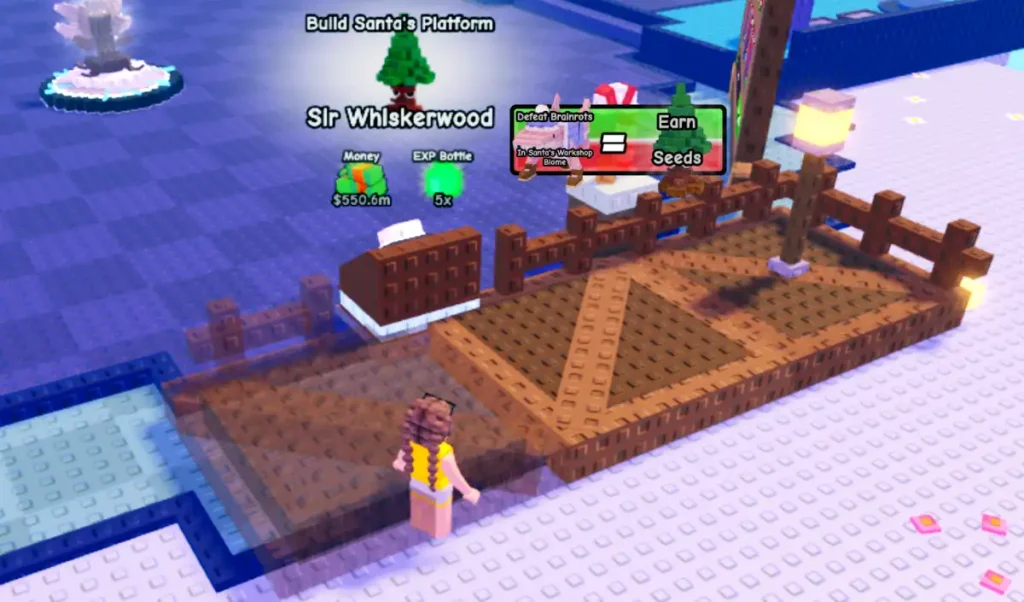 Plantas de plataforma de Santa vs Brainrots