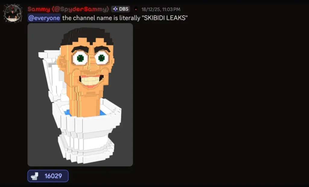 Robar una actualización de Brainrot Skibidi