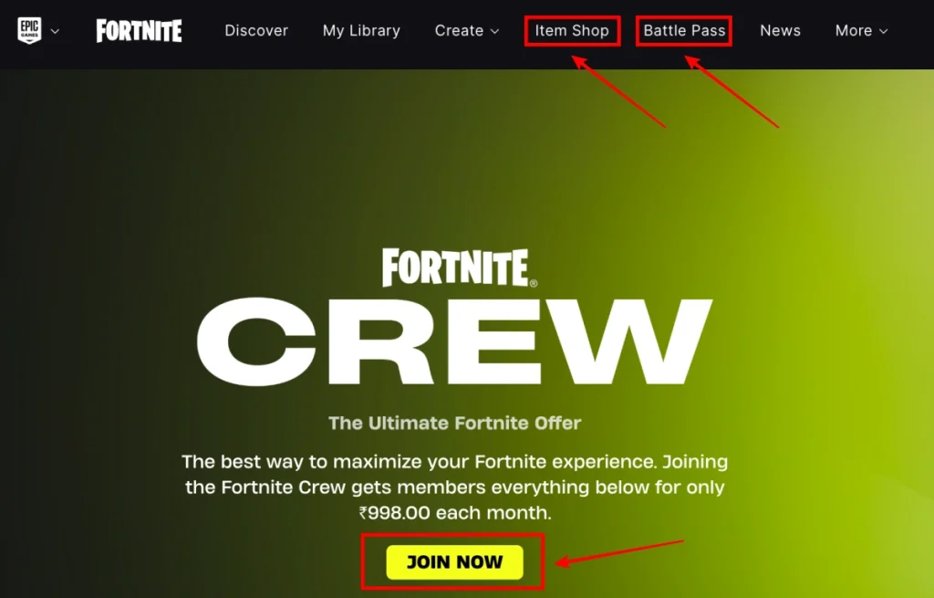 Paquete de tripulación de Fortnite