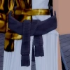 Chaqueta con cintura atada