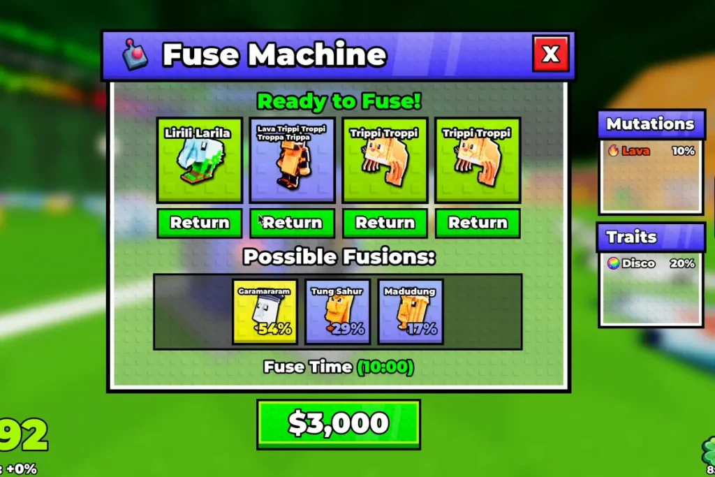 Romper una máquina de fusibles Lucky Block