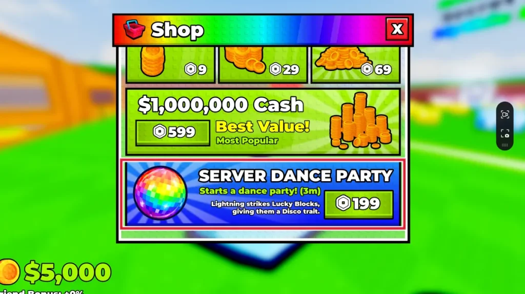 Rompe una fiesta de baile del servidor Lucky Block