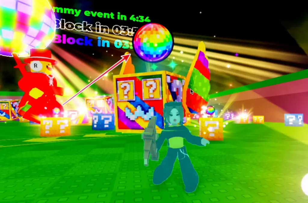Rompe una fiesta de baile del servidor Lucky Block