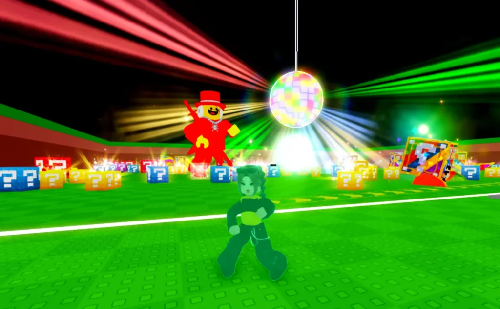 Rompe un rasgo de discoteca de fiesta de baile de Lucky Block Server