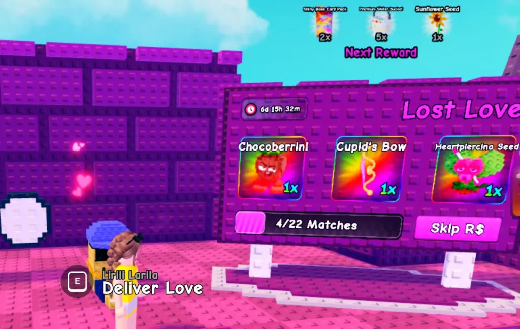 Evento de San Valentín de Plants vs Brainrots