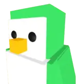 Pieles de pingüino nocaut verdes
