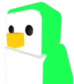 Pieles de pingüino nocaut de color verde neón