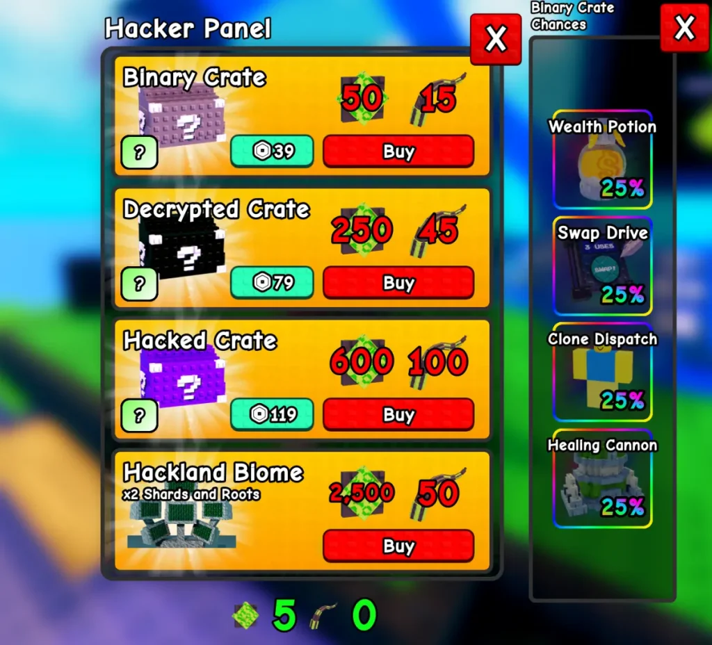 Recompensas de eventos pirateados de Plants vs Brainrots