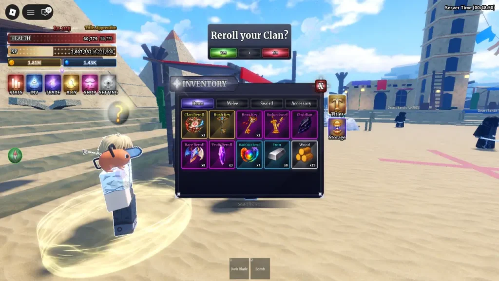 Reroll del clan Sailor Piece