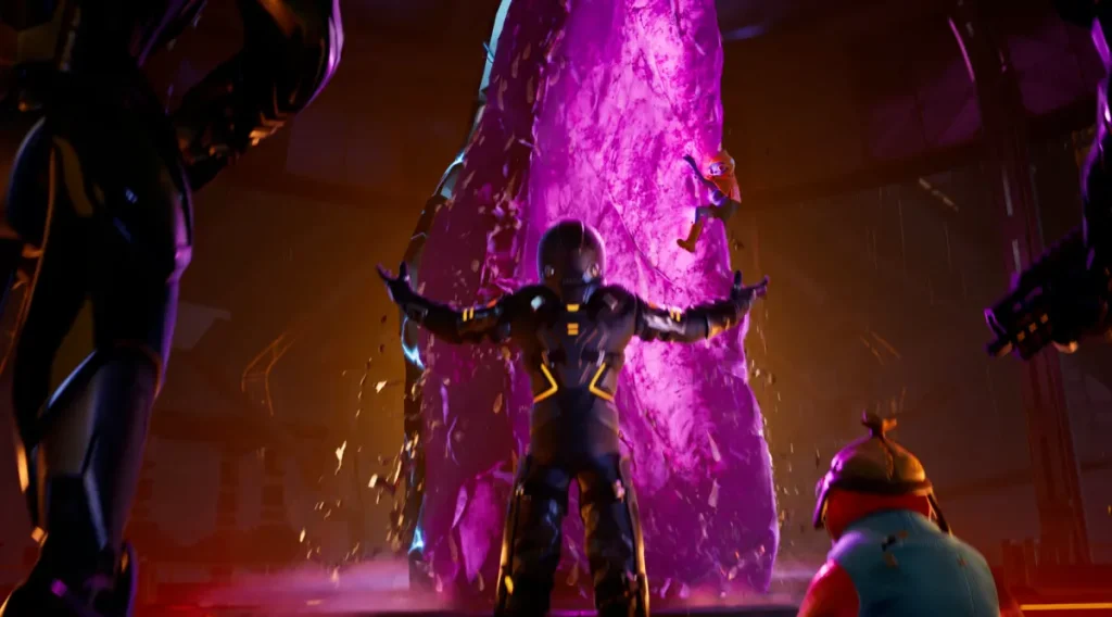 Momento de la historia de Fortnite Dark Voyager