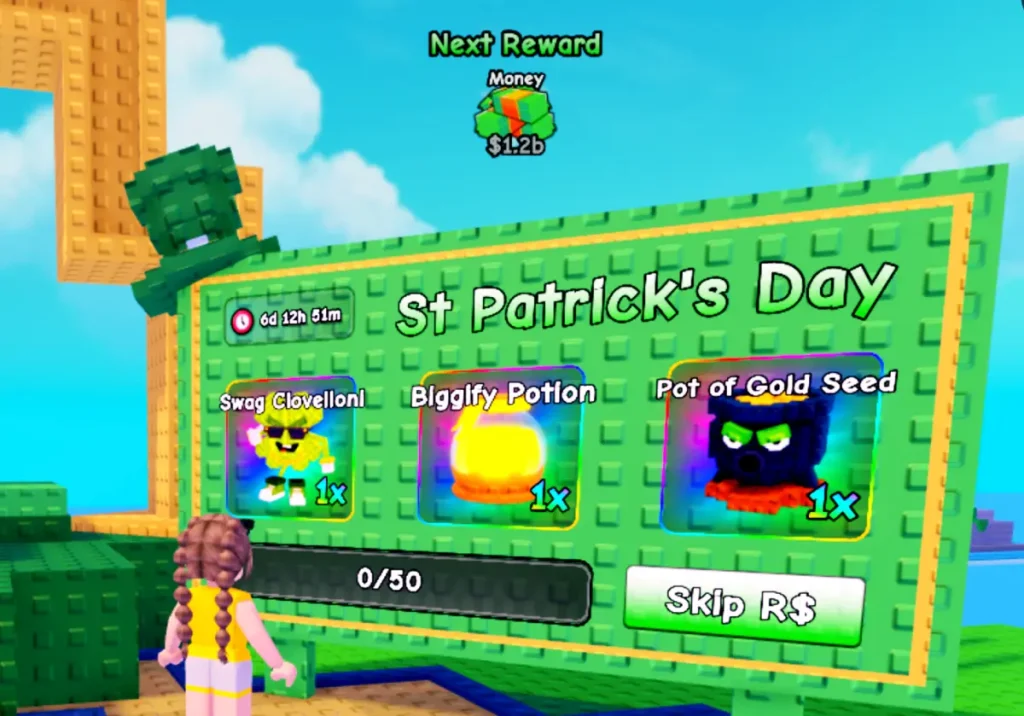 Evento del Día de San Patricio de Plants vs Brainrots