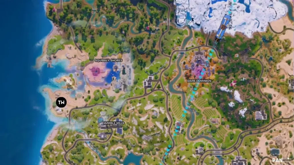 Ubicaciones de entrega Fortnite Capítulo 7 Temporada 2